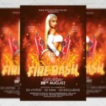 Download Fire Bash PSD Flyer Template Now