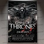 Download Game Of Thrones Flyer - PSD Template