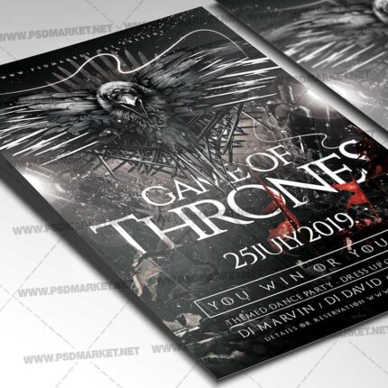 Download Game Of Thrones Flyer - PSD Template-2
