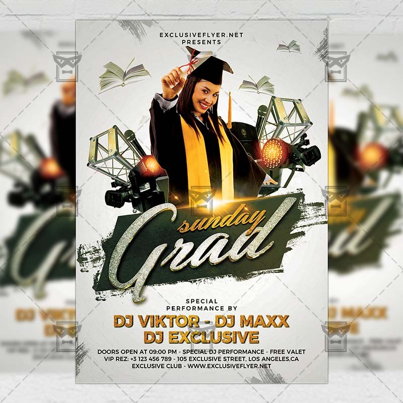 graduation_sunday-premium-flyer-template-1.jpg Download Graduation Sunday PSD Flyer Template Now