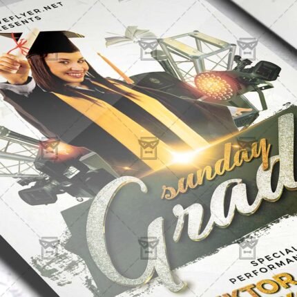 Download Graduation Sunday PSD Flyer Template Now
