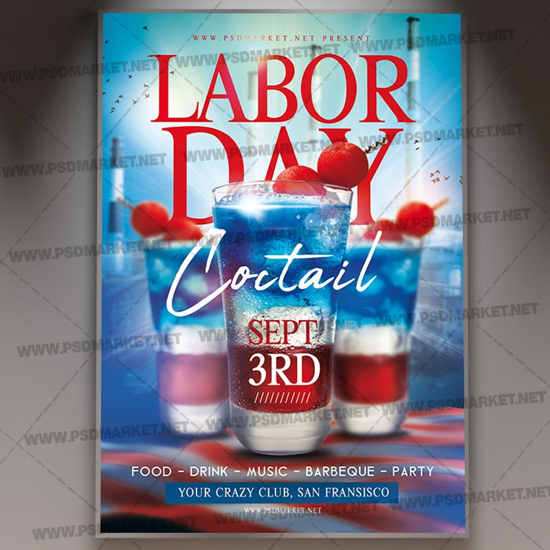 labor_day_coctail_flyer_psd_psdmarket_1.jpg Download Labor Day Coctail Flyer - PSD Template
