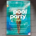 Download Pool Night Party Flyer - PSD Template