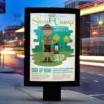 Download Scout Camp PSD Flyer Template Now