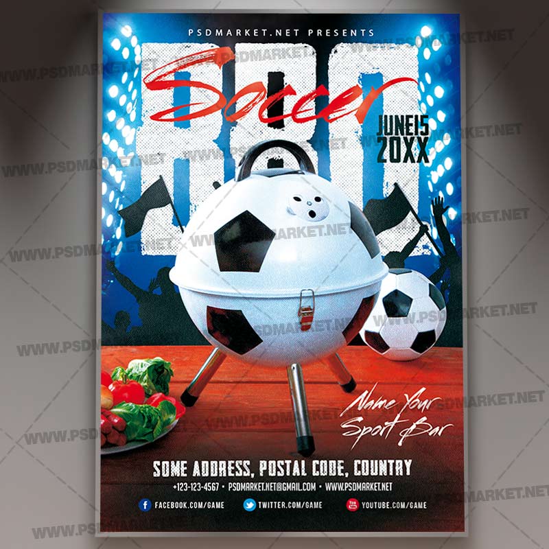 soccer_barbecue_flyer_psd_psdmarket_1.jpg Download Soccer Barbecue Flyer - PSD Template