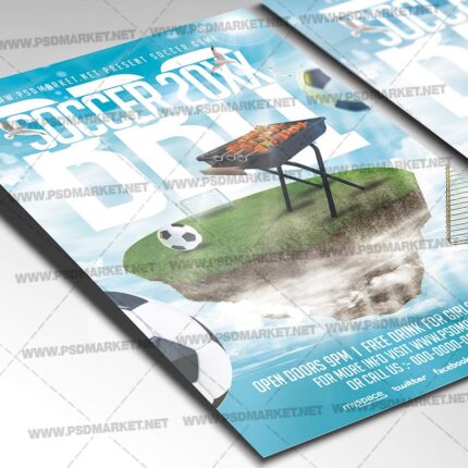 Download Soccer BBQ Flyer - PSD Template-2