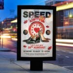 Download Speed Dating Party PSD Flyer Template Now