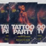 Download Tattoo Party PSD Flyer Template Now