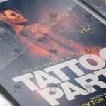 Download Tattoo Party PSD Flyer Template Now