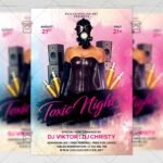 Download Toxic Night PSD Flyer Template Now