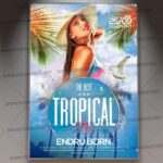 Download Tropical Vibe Flyer - PSD Template