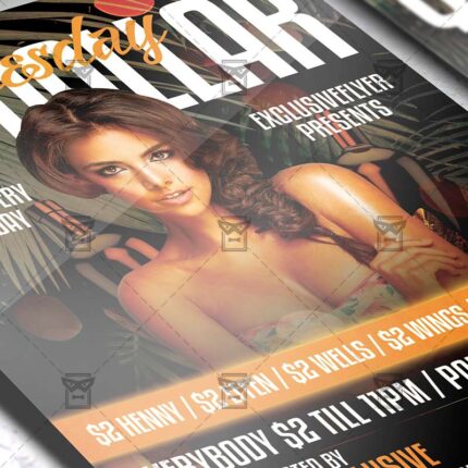 Download Two Dollar TuesdayPSD Flyer Template Now