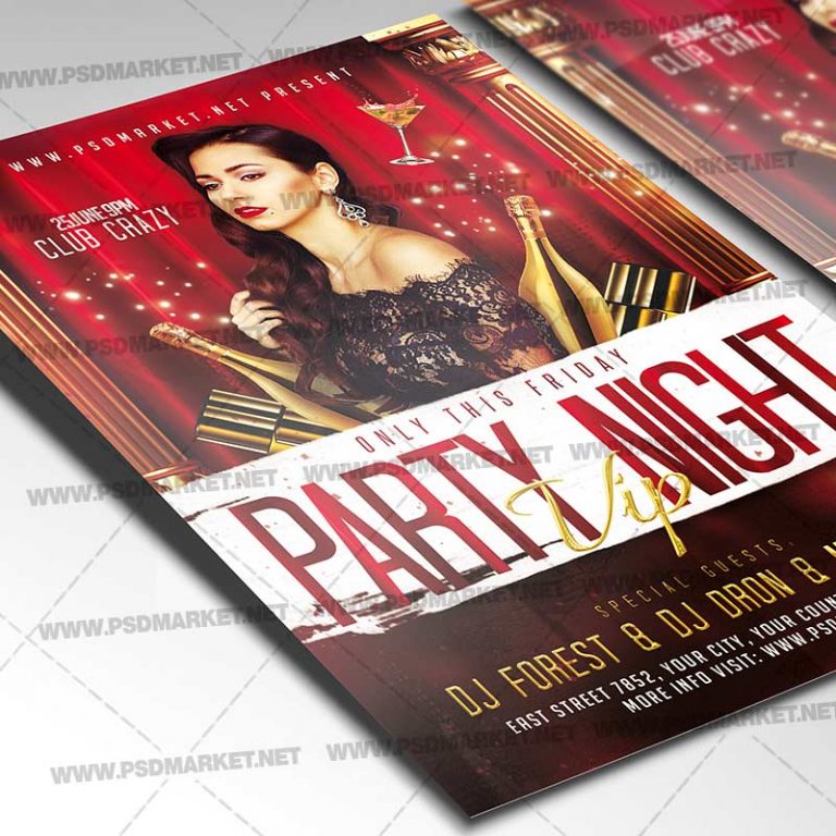 Download VIP Party Flyer - PSD Template | PSDmarketAfrican Flyer