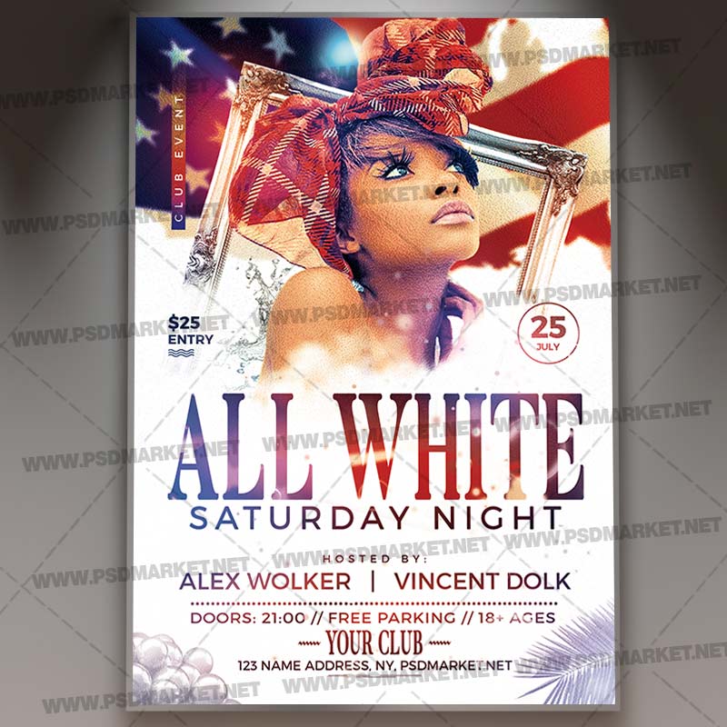 all_white_party_flyer_psd_psdmarket_1.jpg Download All White Party Flyer - PSD Template
