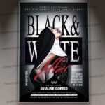 Download Black and White Flyer - PSD Template