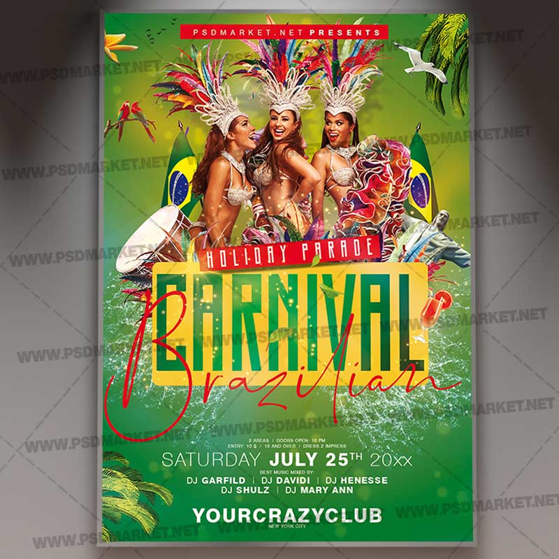 brazilian_parade_flyer_psd_psdmarket_1.jpg Download Brazilian Parade Flyer - PSD Template