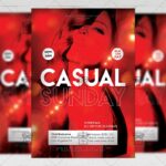 Casual Sunday Flyer - Club PSD Template