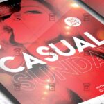 Casual Sunday Flyer - Club PSD Template