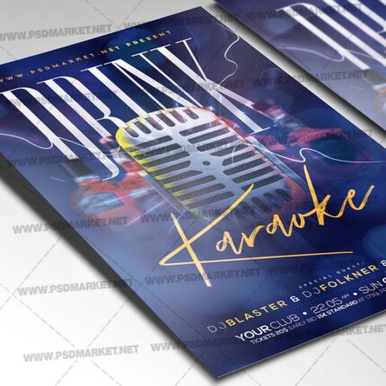 Download Drink Karaoke Flyer - PSD Template-2