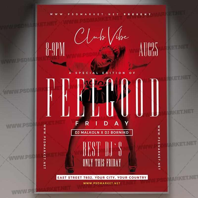 feelgood_friday_flyer_psd_psdmarket_1.jpg Download Feelgood Friday Flyer - PSD Template