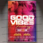 Download Good Vibes Flyer - PSD Template