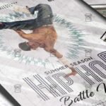 Download Hip Hop Battle Night PSD Flyer Template Now