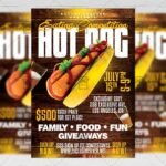 Download Hot Dog Eating Competition PSD Flyer Template Now