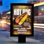 Download Hot Dog Eating Competition PSD Flyer Template Now