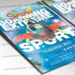 Download Snowboarding Extreme Sport Flyer - PSD Template-2