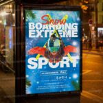 Download Snowboarding Extreme Sport Flyer - PSD Template-3