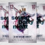 Download Sound Party Night PSD Flyer Template Now