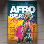 Download Afro Beat Night Flyer - PSD Template