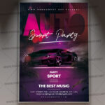 Download Auto Sport Party Flyer - PSD Template