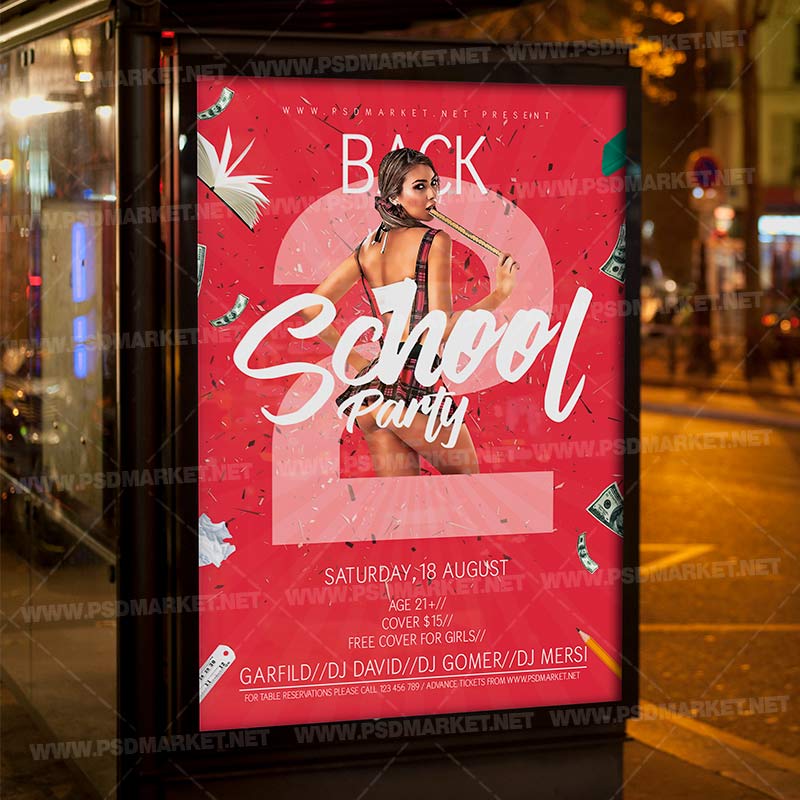 back_2_school_party_event_flyer_psd_psdmarket_3.jpg Download Back 2 School Party Event Flyer - PSD Template-3
