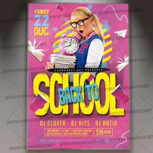 Download Back to School Event Flyer - PSD Template