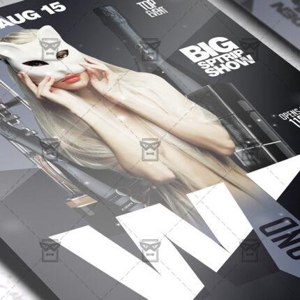 Download Black and White Bash PSD Flyer Template Now