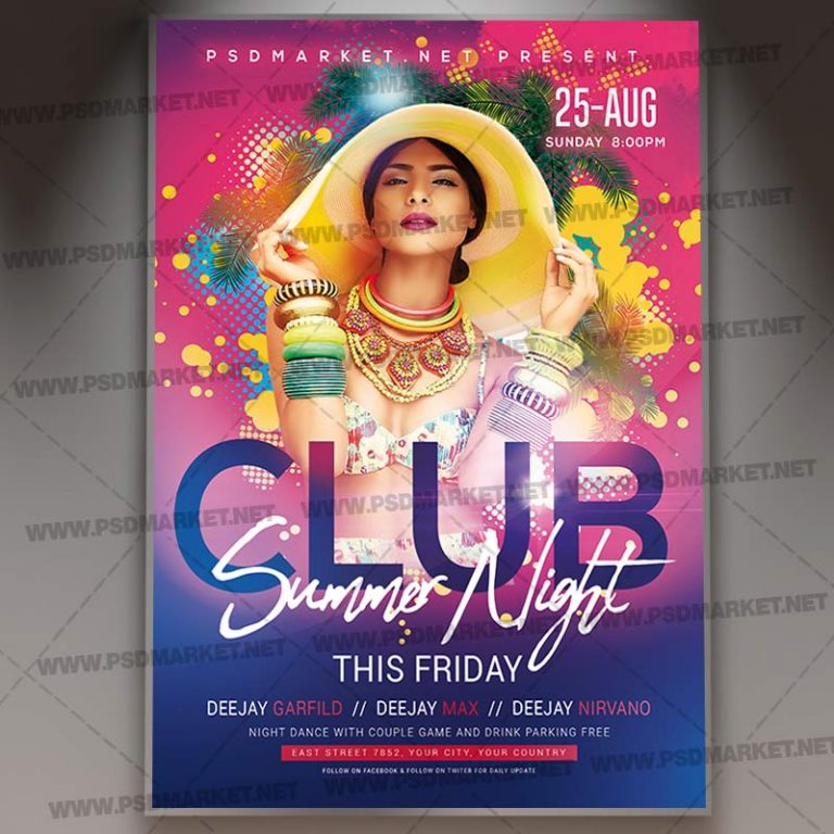 Download Tropical Summer Flyer - PSD Template | PSDmarket