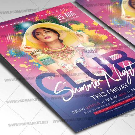 Download Club Summer Night Flyer - PSD Template-2