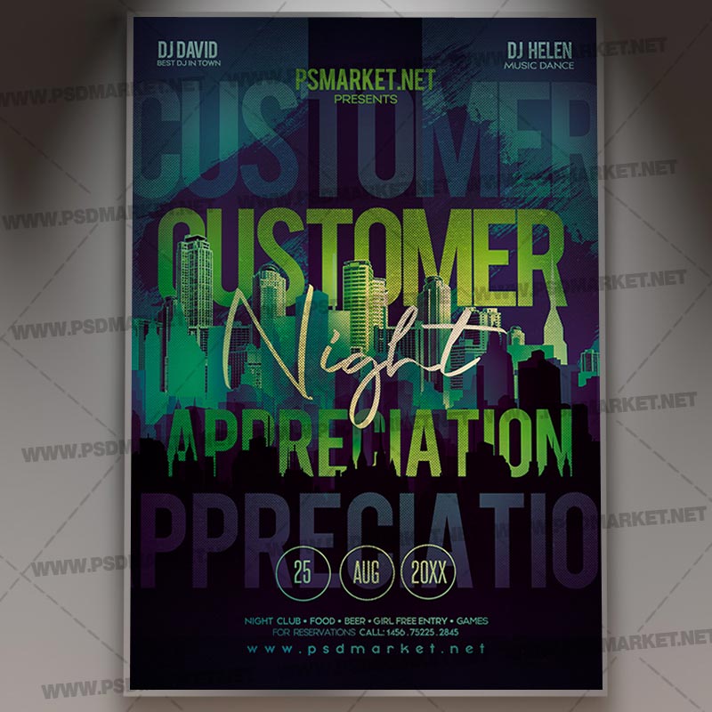customer_appreciation_night_flyer_psd_psdmarket_1.jpg Download Customer Appreciation Night Flyer - PSD Template