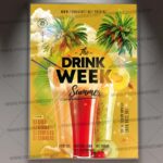 Download Drink Week Flyer - PSD Template