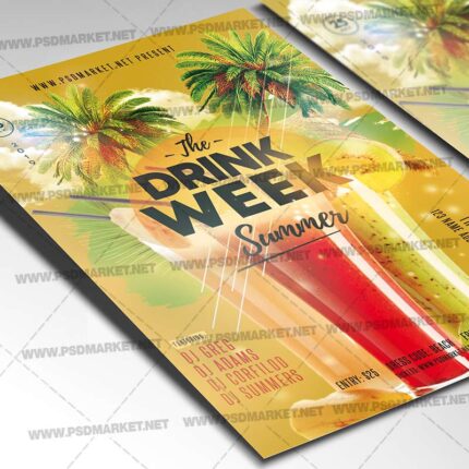 Download Drink Week Flyer - PSD Template-2