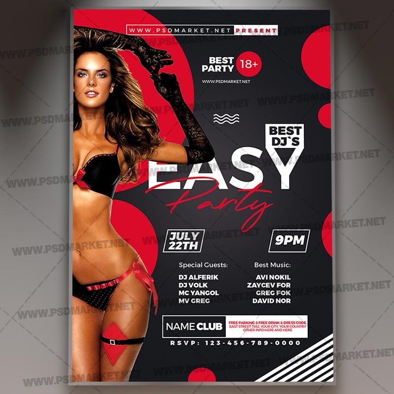 easy_party_flyer_psd_psdmarket_1.jpg Download Easy Party Flyer - PSD Template