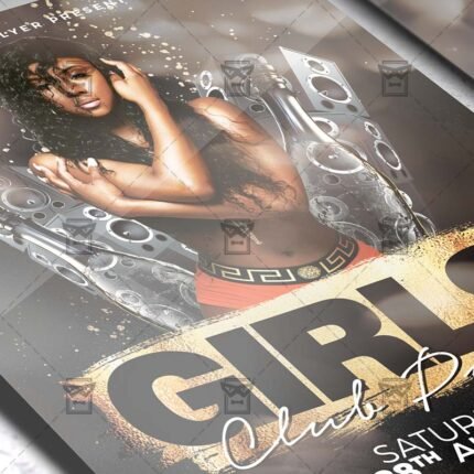 Download Girls Club Party PSD Flyer Template Now