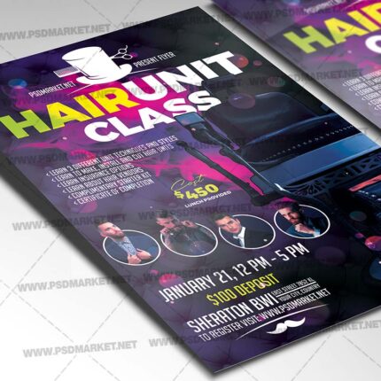 Download Hair Unit Class Flyer - PSD Template-2