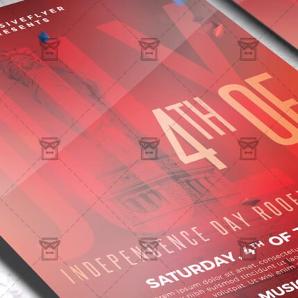 Download Independence Day Rooftop Party PSD Flyer Template Now