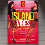 Download Island Vibes Flyer - PSD Template