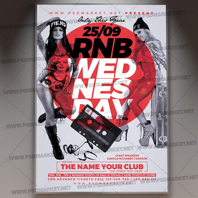 rnb_wednesday_flyer_psd_psdmarket_1.jpg Download RNB Wednesday Flyer - PSD Template