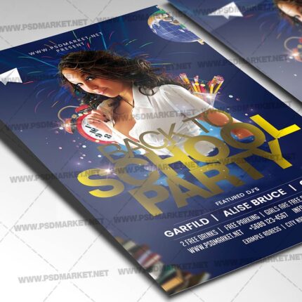 Download School Back Night Flyer - PSD Template-2