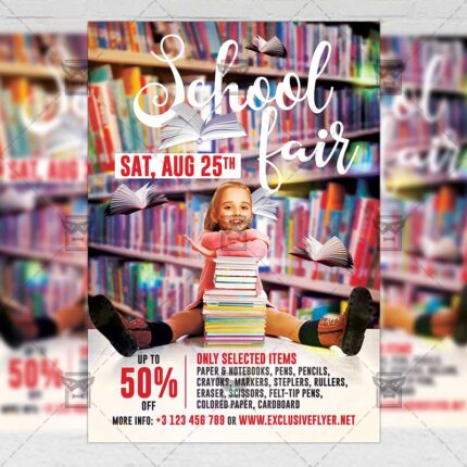 Download School Fair PSD Flyer Template Now