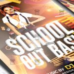 Download School Out Bash PSD Flyer Template Now